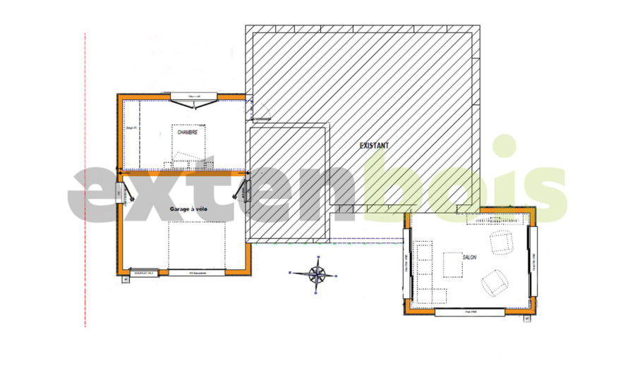 plan-extension-maison-quimper-extenbois