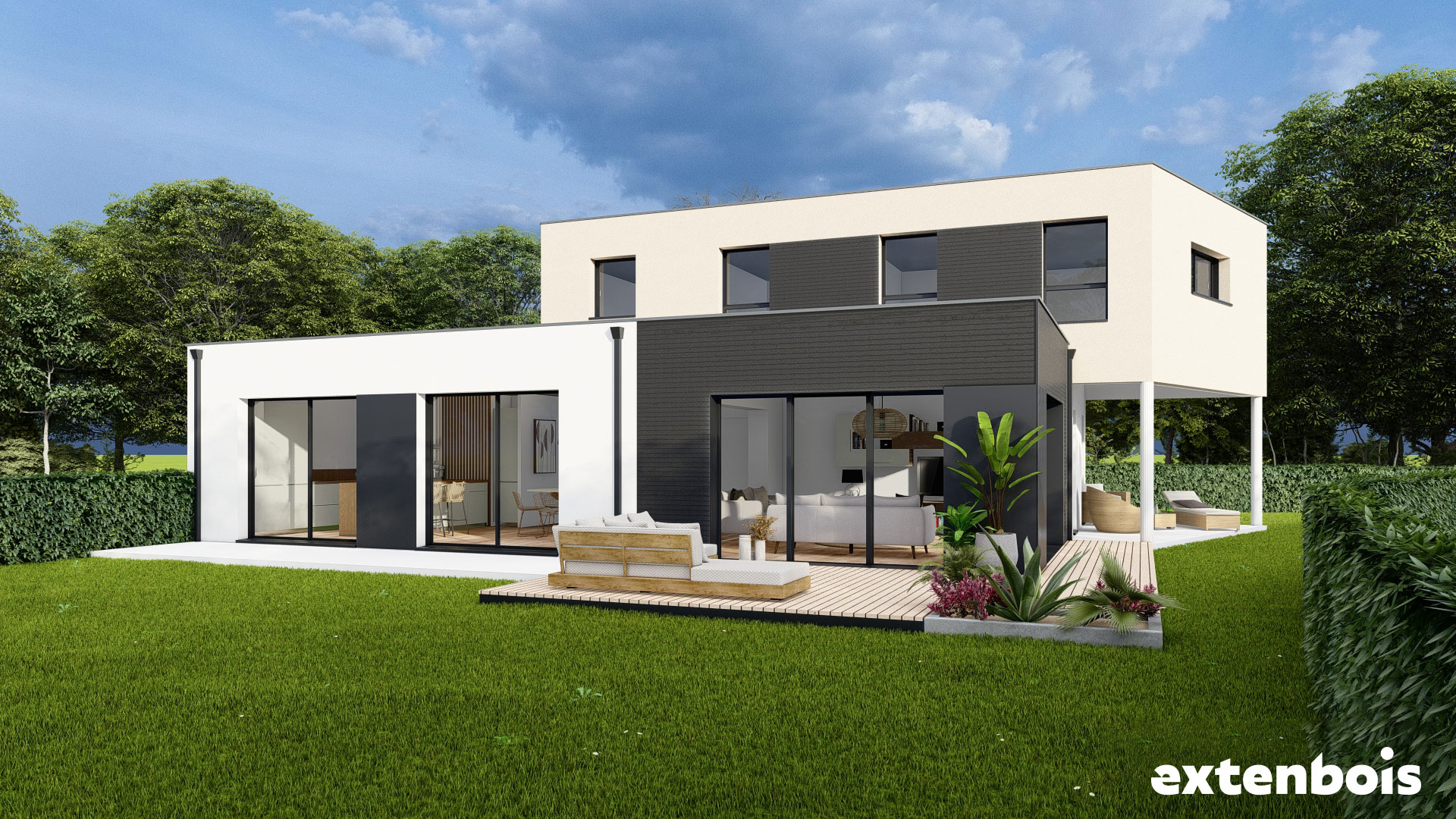 Projet d’extension de maison moderne à Brest (29)