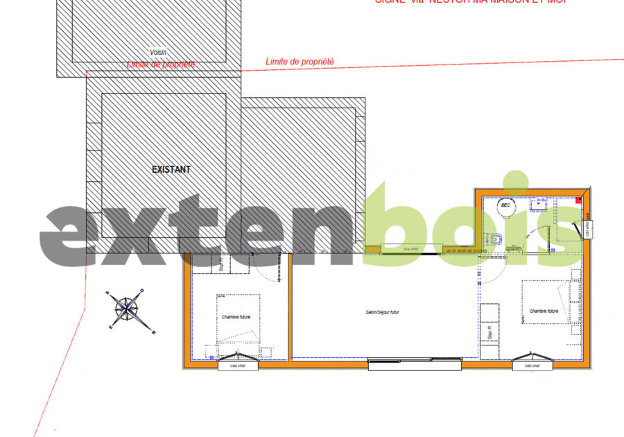 plan-extension-maison-néobretonne-extenbois